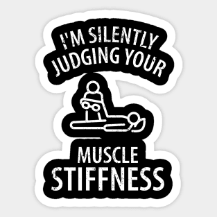 physiotherapist physical therapy gift saying funny Sticker